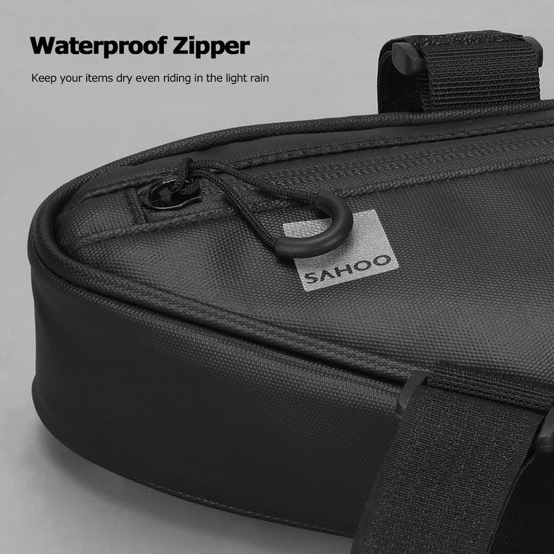 ROSWHEEL Bike Storage Frame Bag 121469 Bicycle Top Tube Triangle Bag Water Resistant Cycling Pack Bike Pouch Storage Bag (122057) - Image 2